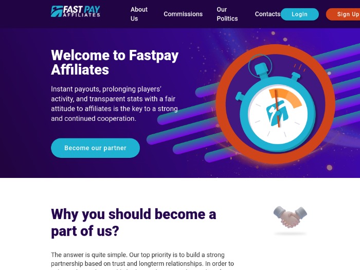 Fastpay-Affiliates партнерская программа