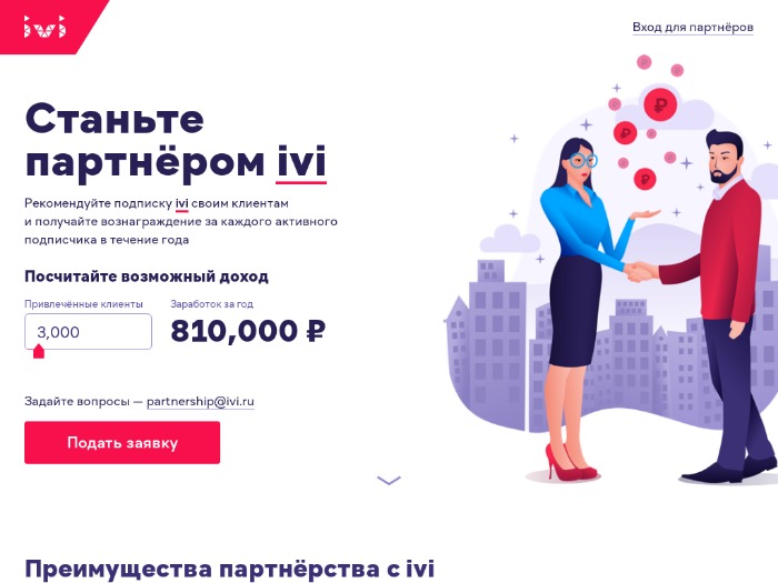 IVI.Ru партнерская программа