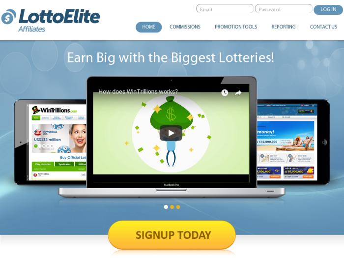 LottoElite партнерская программа