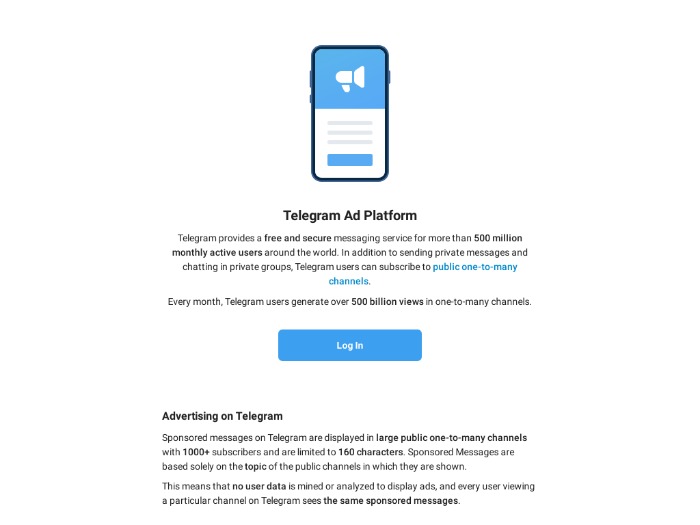 Telegram Ads партнерская программа